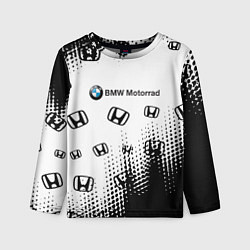 Детский лонгслив BMW x honda pattern