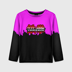 Детский лонгслив Tekken розовая геометрия