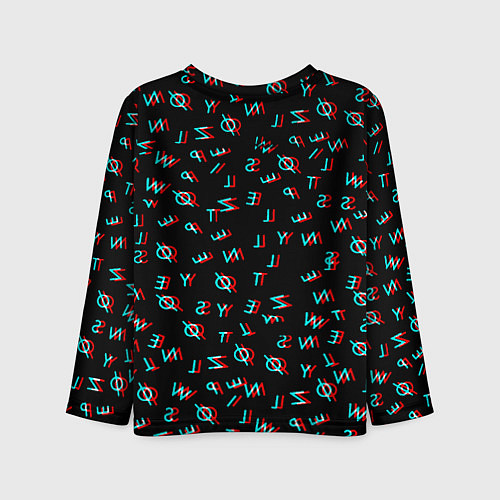 Детский лонгслив Twenty one pilots glitch / 3D-принт – фото 2