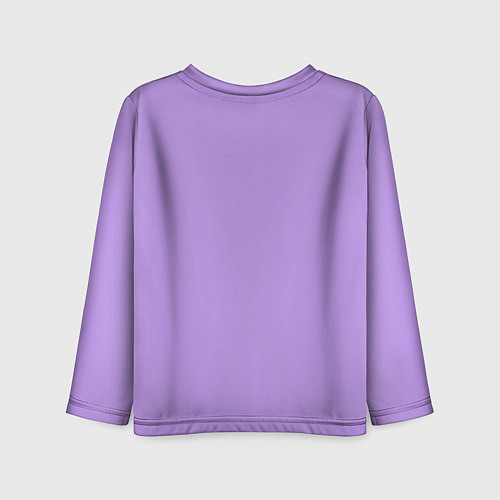 Детский лонгслив Эмоция страха - сиреневый / 3D-принт – фото 2