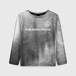 Детский лонгслив Volkswagen - grey gradient посередине