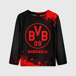 Лонгслив детский Borussia - red gradient, цвет: 3D-принт