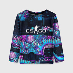 Лонгслив детский CS GO neon blob, цвет: 3D-принт