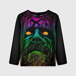 Лонгслив детский Rob zombie - head, цвет: 3D-принт
