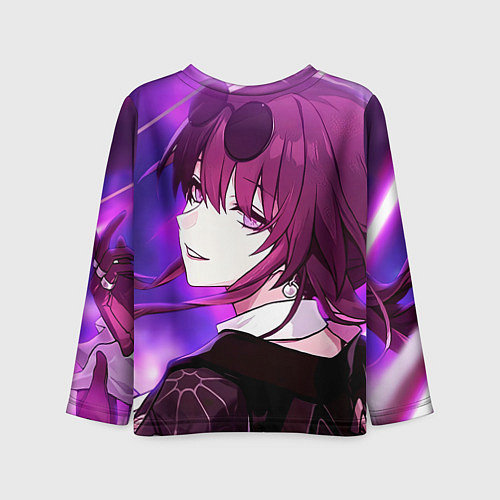Детский лонгслив Honkai Star Rail Kafka violet light / 3D-принт – фото 2