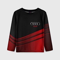 Лонгслив детский AUDI carbon metal, цвет: 3D-принт