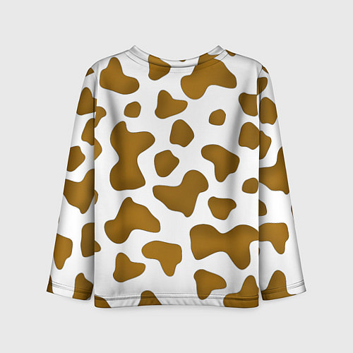 Детский лонгслив Пятна коровы / 3D-принт – фото 2