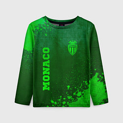 Детский лонгслив Monaco - green gradient вертикально