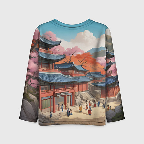 Детский лонгслив Чосон иллюстрация / 3D-принт – фото 2