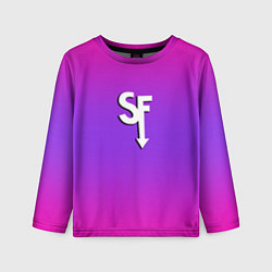 Детский лонгслив Sally Face neon gradient