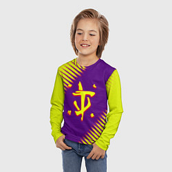 Лонгслив детский Doom абстракция, цвет: 3D-принт — фото 2