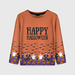 Детский лонгслив Happy Halloween pattern