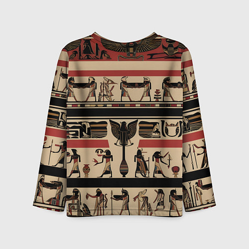 Детский лонгслив Египет орнамент / 3D-принт – фото 2