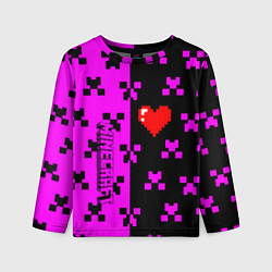 Лонгслив детский Minecraft love game, цвет: 3D-принт