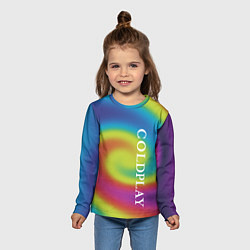 Лонгслив детский Coldplay moon music album, цвет: 3D-принт — фото 2