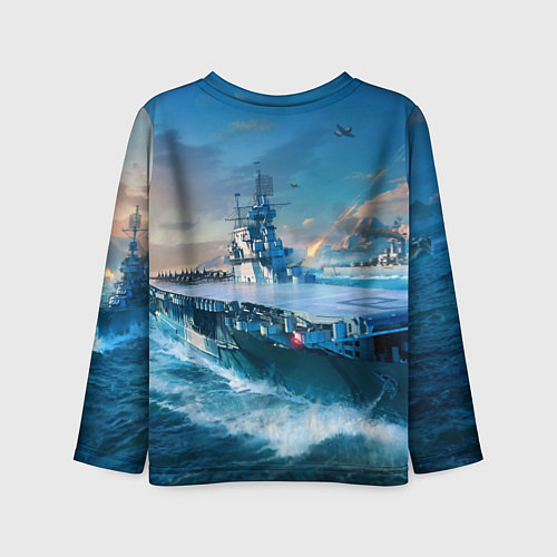 Детский лонгслив War Thunder ship / 3D-принт – фото 2