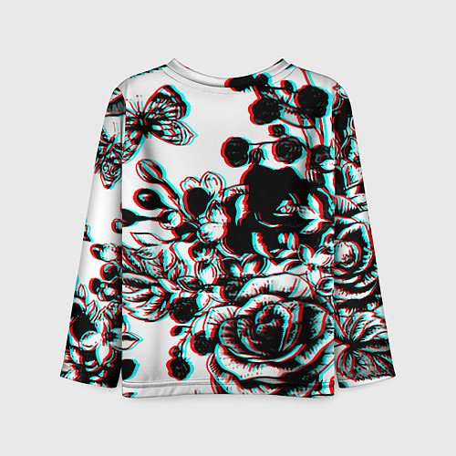 Детский лонгслив Dead by april rose glitch / 3D-принт – фото 2