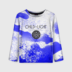 Детский лонгслив Child of Light брызги красок