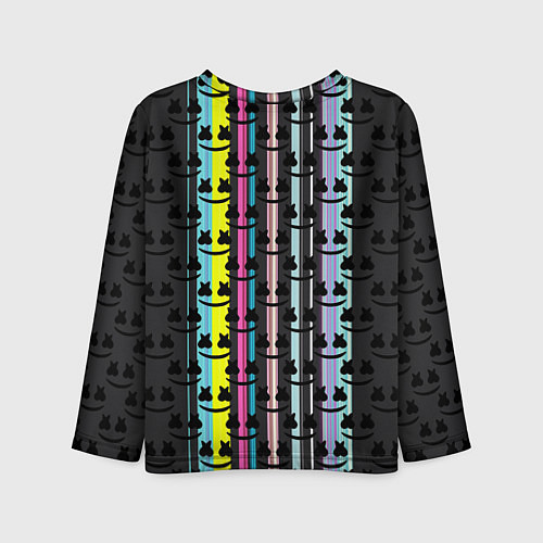 Детский лонгслив Marshmello dj pattern line / 3D-принт – фото 2