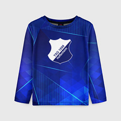 Лонгслив детский Hoffenheim blue poly, цвет: 3D-принт