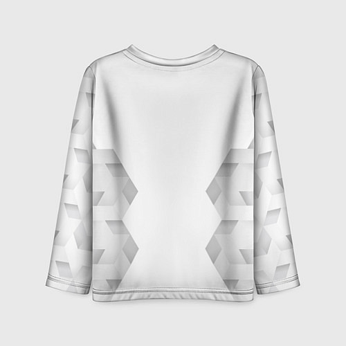 Детский лонгслив Marshmello white poly / 3D-принт – фото 2