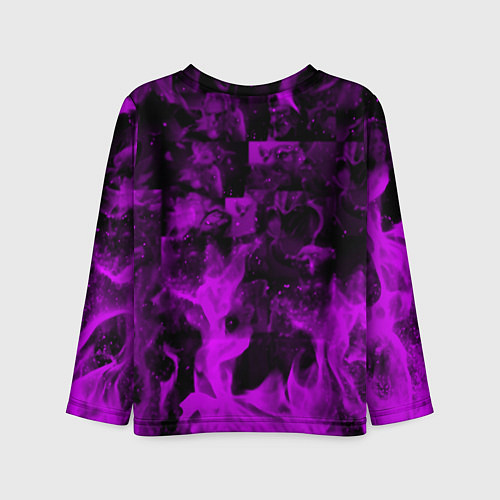 Детский лонгслив Horizon: Zero Dawn flame neon steel / 3D-принт – фото 2