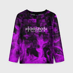 Детский лонгслив Horizon: Zero Dawn flame neon steel