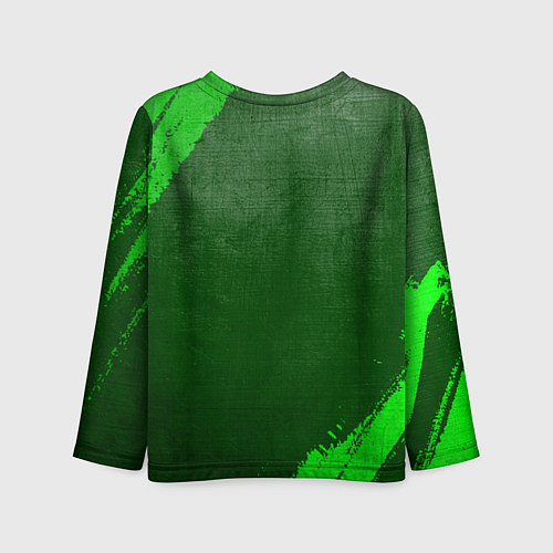 Детский лонгслив Sporting - green gradient / 3D-принт – фото 2