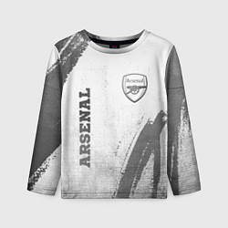 Детский лонгслив Arsenal - white gradient вертикально