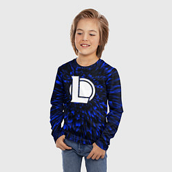 Лонгслив детский League of Legends blue energy, цвет: 3D-принт — фото 2