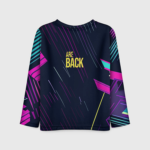 Детский лонгслив Восьмидесятые / 3D-принт – фото 2