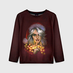 Лонгслив детский Цирилла в шапке - The Witcher new year, цвет: 3D-принт