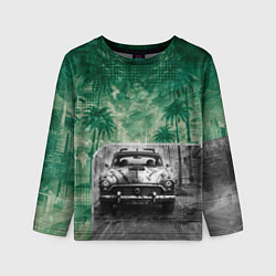 Детский лонгслив Ретроавтомобиль