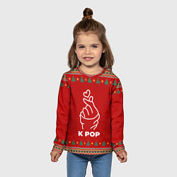 Лонгслив детский K Pop new year, цвет: 3D-принт — фото 2