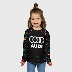 Лонгслив детский Audi конфети, цвет: 3D-принт — фото 2