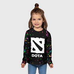 Лонгслив детский Dota конфети, цвет: 3D-принт — фото 2