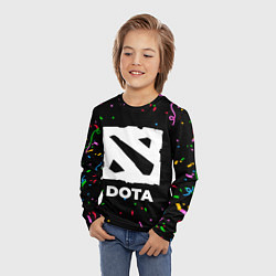 Лонгслив детский Dota конфети, цвет: 3D-принт — фото 2