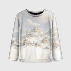 Лонгслив детский Снежный древний город, цвет: 3D-принт