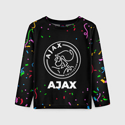 Лонгслив детский Ajax конфети, цвет: 3D-принт