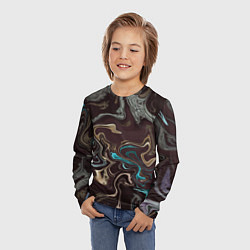 Лонгслив детский Волна безумия, цвет: 3D-принт — фото 2