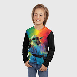 Лонгслив детский Крутой Йода - Звездные войны, цвет: 3D-принт — фото 2