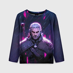 Детский лонгслив Geralt - neon rain