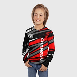 Лонгслив детский Changan - Red sport, цвет: 3D-принт — фото 2
