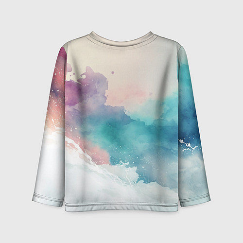 Детский лонгслив Новогодний олень / 3D-принт – фото 2