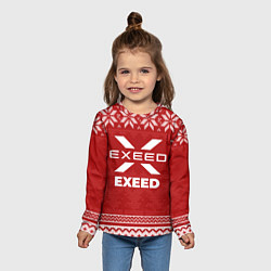 Лонгслив детский Новогодний Exeed, цвет: 3D-принт — фото 2