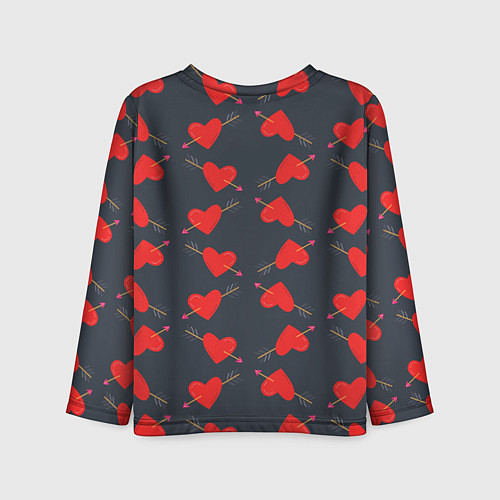 Детский лонгслив Сердце со стрелой / 3D-принт – фото 2