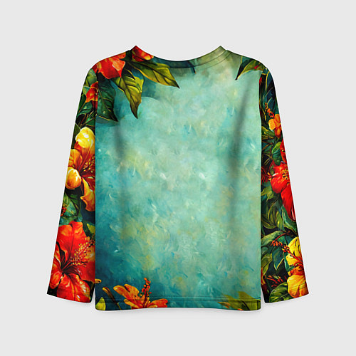 Детский лонгслив Колибри в природе / 3D-принт – фото 2