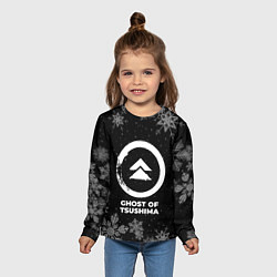 Лонгслив детский Снежный Ghost of Tsushima, цвет: 3D-принт — фото 2