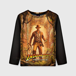 Лонгслив детский Инди Indiana Jones and the great circle, цвет: 3D-принт