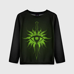 Лонгслив детский Dragon Age Inquisition logo, цвет: 3D-принт